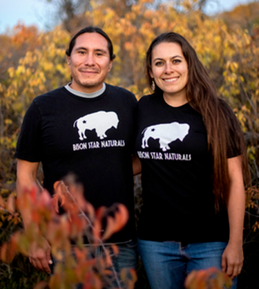 Bison Star Naturals Owners Angelo and Jacquelene McHorse (Courtesy photo)