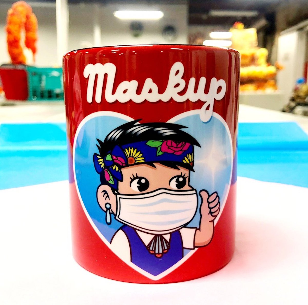 Maskup mug by NSRGNTS