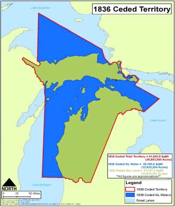 Treaty of Washington ceded territory